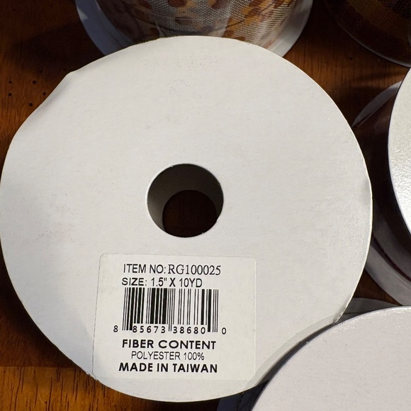 Wired Ribbon, NEW, Pack Of 10 Rolls - Picture 10 of 12